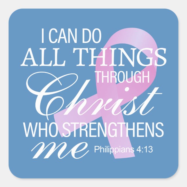 Inspiring Quote Breast Cancer Awareness | Sticker (Front)