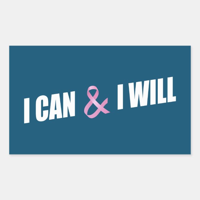 Inspiring Quote Breast Cancer Awareness | Sticker (Front)