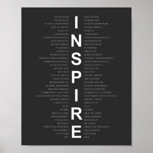 Inspiring Quote for Office, Work and Home Poster