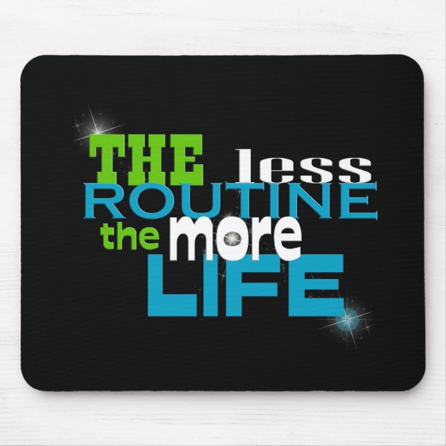 Inspiring Quote on Back Mouse Pad (Front)