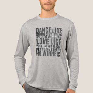 Inspiring Quote Rustic Grunge Text Sign Tri-Blend Shirt