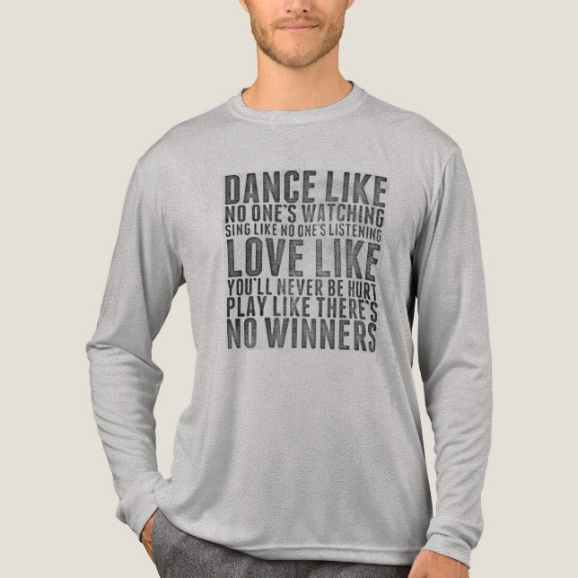 Inspiring Quote Rustic Grunge Text Sign Tri-Blend Shirt (Front)