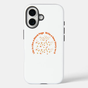 Inspiring Quote typography iPhone 16 Case