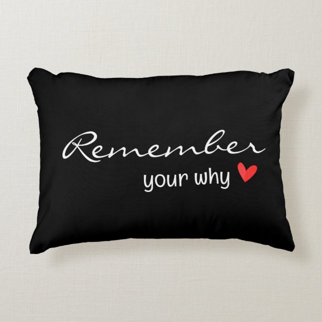 Inspiring Quote With Red Heart Decorative Cushion (Front)