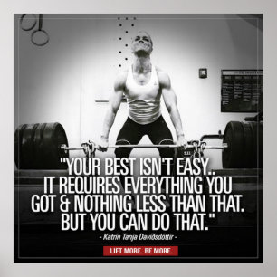 Inspiring Quote - Workout Motivational Poster