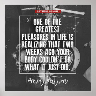 Inspiring Quote - Workout Motivational Poster