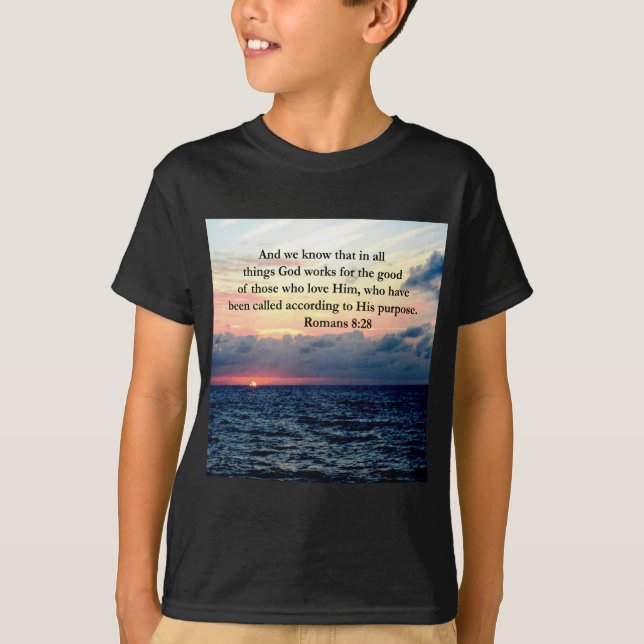 INSPIRING ROMANS 8:28 DESIGN T-Shirt (Front)