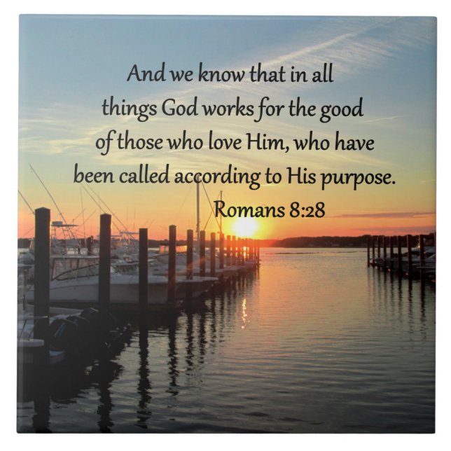 INSPIRING ROMANS 8:28 DESIGN TILE (Front)