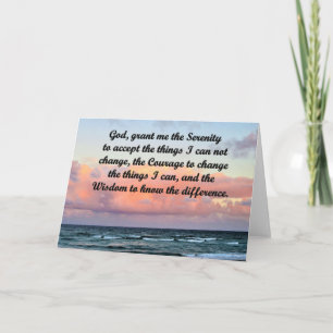 INSPIRING SERENITY PRAYER GREETING CARD