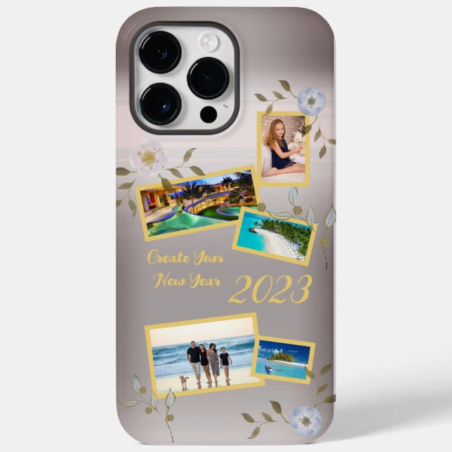 Inspiring Silver Creative Vision Board Photos 2023 Case-Mate iPhone Case (Back)