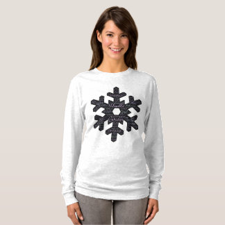 Inspiring Snowflake Shape Long Sleeve T-Shirt