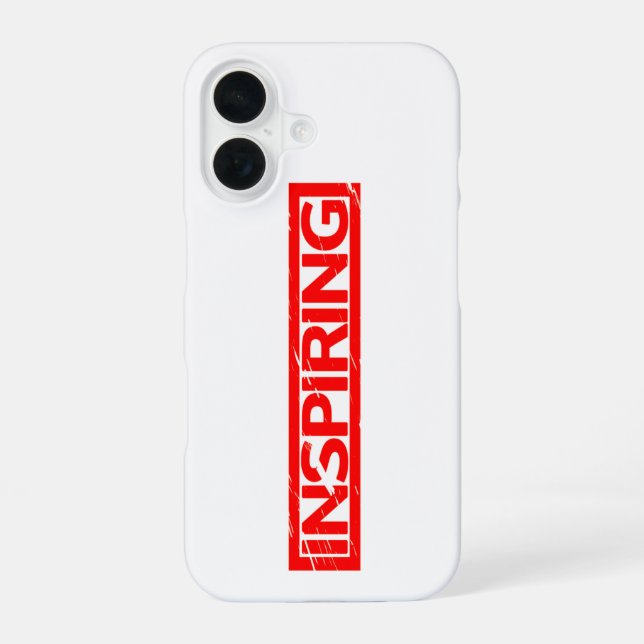 Inspiring Stamp iPhone 16 Case (Back)