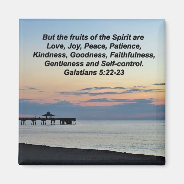 INSPIRING SUNRISE GALATIANS 5:22 MAGNET (Front)