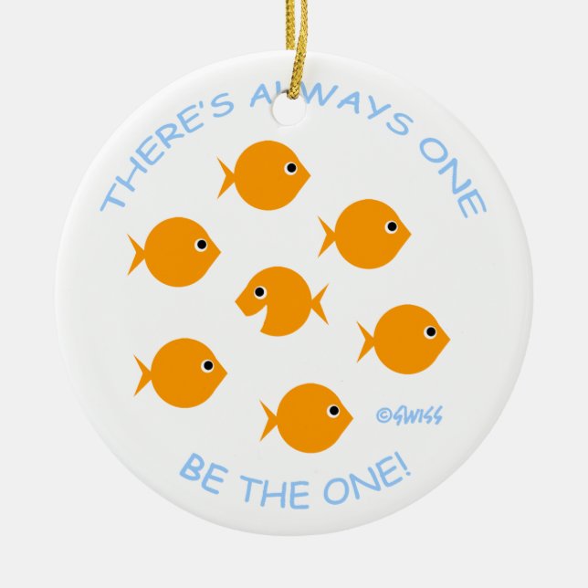 Inspiring Teacher Quote Christmas Ornament (Front)