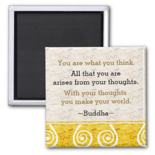 Inspiring Thought Buddha Quote Magnet