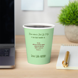  Inspiring Verse - Motivational Uplifting Faith  Paper Cups