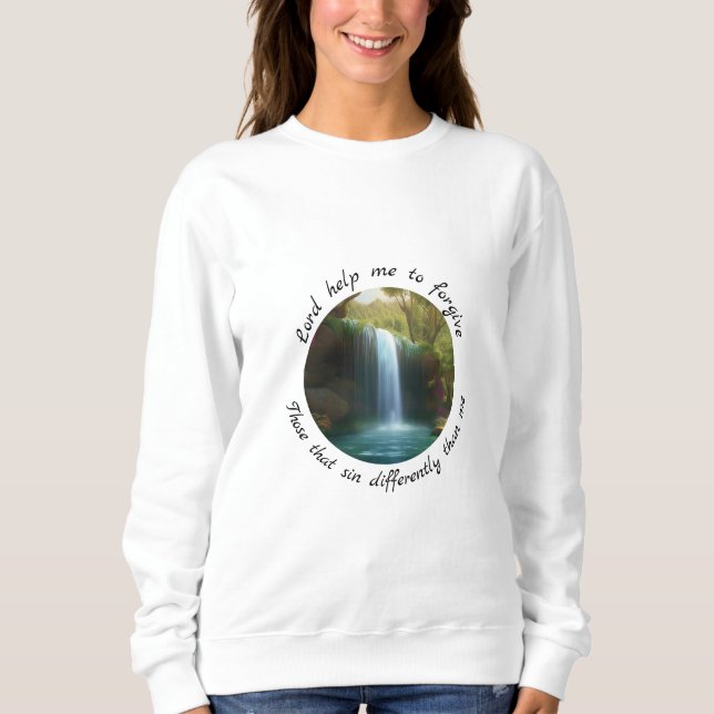Inspiring Waterfall Sweatshirt  (Front)