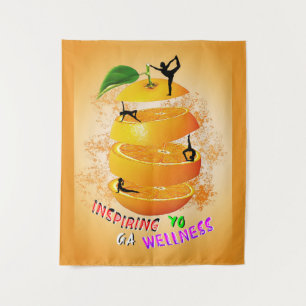 Inspiring Wellness Yoga Tapestry
