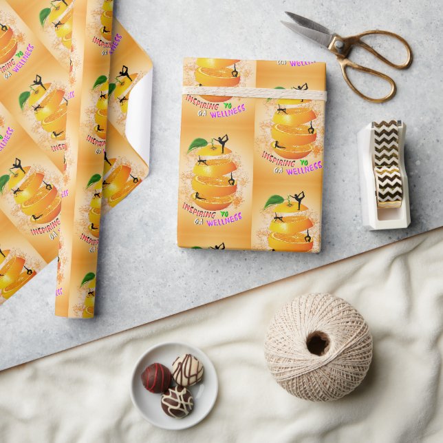 Inspiring Wellness Yoga Wrapping Paper (Crafts)