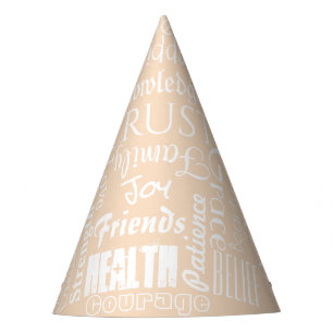 Inspiring Wishes Personalised Names or Words Party Hat