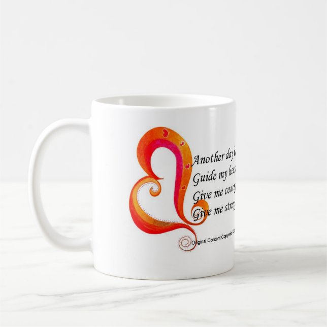 Inspiring Words Drinking Mug (Left)