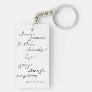 Inspiring Words Keychain