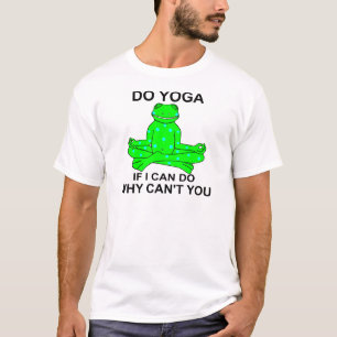 Inspiring Yoga Frog Design T-Shirt