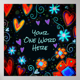 Inspirivity ‘personalise it’ ONE WORD Poster