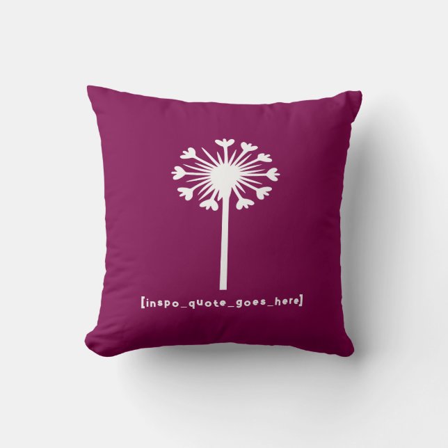 Inspo Quote Goes Here Cushion (Front)