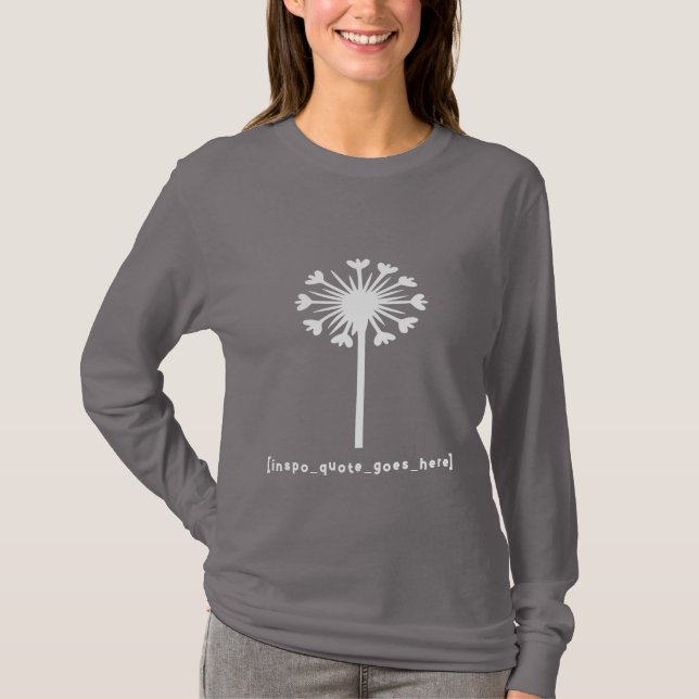 Inspo Quote Goes Here long sleeve T-Shirt (Front)