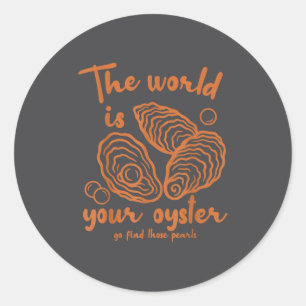 Insred Motivation Ocean The World Is That Your Oys Classic Round Sticker