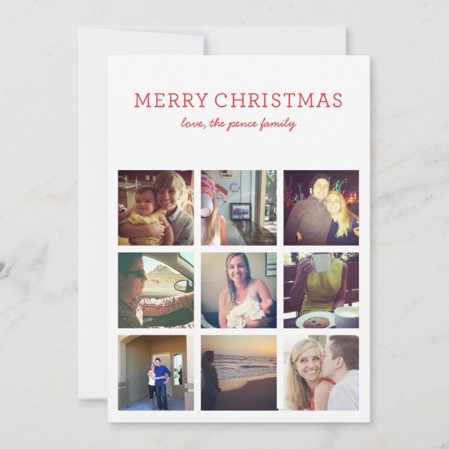 InstaChristmas Multi-Photo Christmas Card (Front)