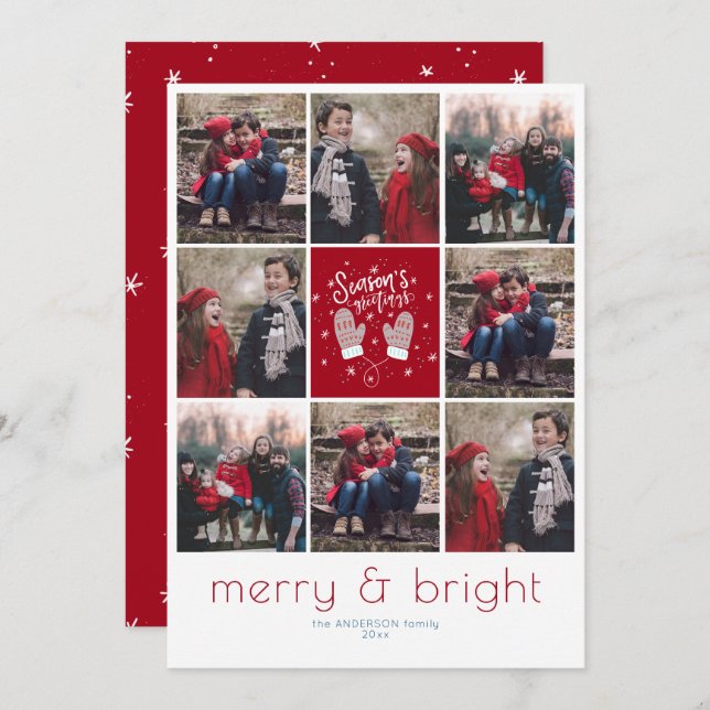 Instafriendly 8 Grid Christmas Holiday (Front/Back)