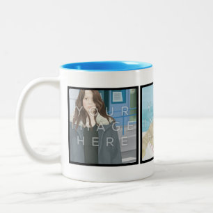 Instagram 3 Photo Customisable 2-Tone Mug