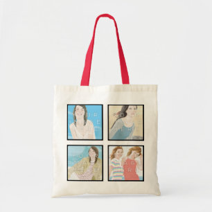 Instagram 4 Photo Personalised Tote Bag Designs