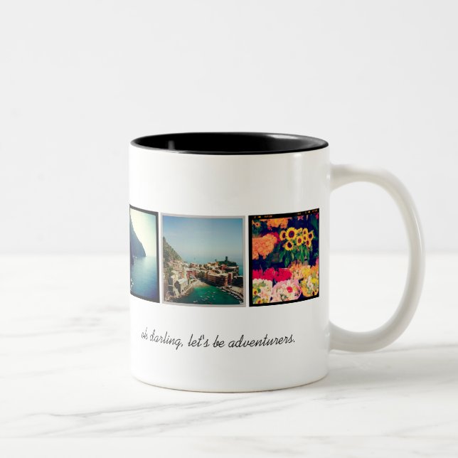 Instagram Adventurers Travel Photo Custom Mug (Right)
