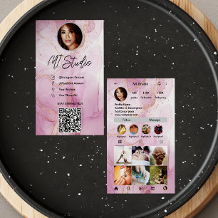 Instagram Business Cards, Influencer, Aesthetician Business Card