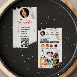 Instagram Business Cards, Influencer, Aesthetician Card