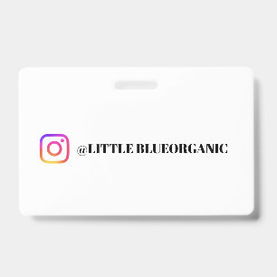 Instagram Business Cards Your Instagram Name ID Badge