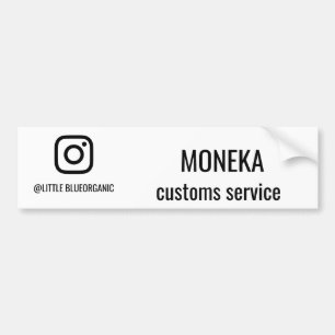 Instagram Business Cards Your Instagram Name ID Bumper Sticker