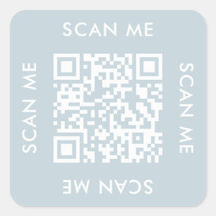 instagram business modern Scan me qr code Square Sticker
