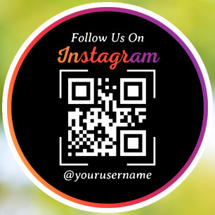 Instagram Business QR Code Black