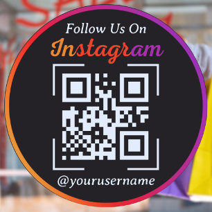 Instagram Business QR Code Black