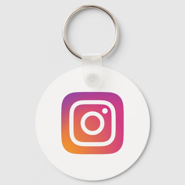 Instagram Clipart  Key Ring (Front)