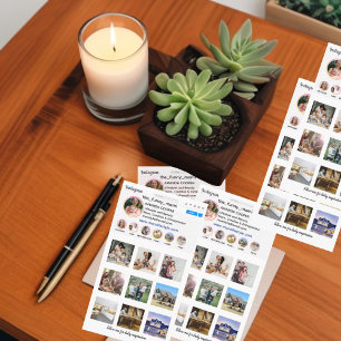 Instagram collage style business card