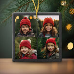 Instagram Collage with 6 photos on Chalkboard Ceramic Ornament<br><div class="desc">Happy Everything! A trendy and whimsical Merry Christmas Greeting with a picture collage of 6 pictures. Can be used for the December holiday or really any celebration.</div>
