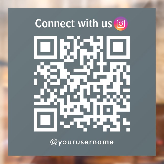 Instagram Connect With Us Qr Code Navy (Sheet 2)