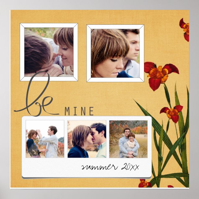 instagram coupls photo collage poster (Front)