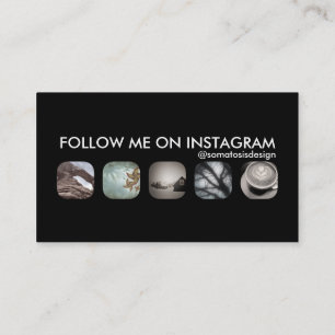 instagram followers business card