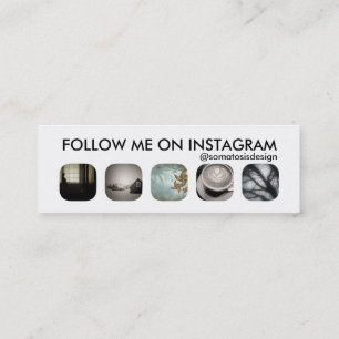 instagram followers mini business card